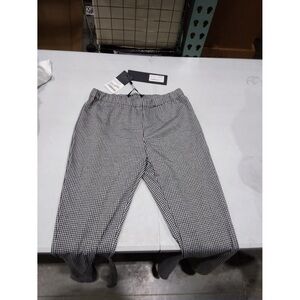 Rokh-XL Women's Flare Trousers Grey Houndstooth-40 8